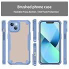 For iPhone 14 Armor Glaze PC Hybrid TPU Phone Case(Blue) - 2