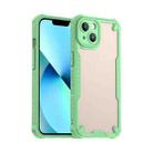 For iPhone 14 Armor Glaze PC Hybrid TPU Phone Case(Green) - 1