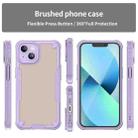 For iPhone 14 Armor Glaze PC Hybrid TPU Phone Case(Purple) - 2