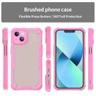 For iPhone 14 Plus Armor Glaze PC Hybrid TPU Phone Case(Pink) - 2