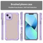 For iPhone 14 Plus Armor Glaze PC Hybrid TPU Phone Case(Purple) - 2