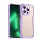 For iPhone 13 Pro Max Armor Glaze PC Hybrid TPU Phone Case(Purple) - 1