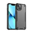 For iPhone 13 Armor Glaze PC Hybrid TPU Phone Case(Black) - 1