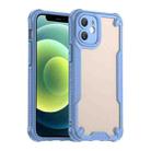 For iPhone 12 Armor Glaze PC Hybrid TPU Phone Case(Blue) - 1