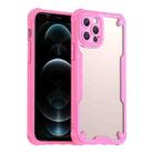 For iPhone 12 Pro Max Armor Glaze PC Hybrid TPU Phone Case(Pink) - 1