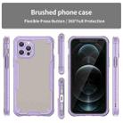 For iPhone 12 Pro Max Armor Glaze PC Hybrid TPU Phone Case(Purple) - 2