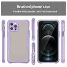 For iPhone 12 Pro Armor Glaze PC Hybrid TPU Phone Case(Purple) - 2