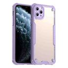For iPhone 11 Pro Max Armor Glaze PC Hybrid TPU Phone Case(Purple) - 1