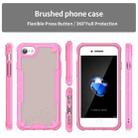 For iPhone 7 Armor Glaze PC Hybrid TPU Phone Case(Pink) - 2
