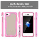 For iPhone SE 2022 Armor Glaze PC Hybrid TPU Phone Case(Pink) - 2