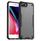 For iPhone 8 Plus Armor Glaze PC Hybrid TPU Phone Case(Black) - 1