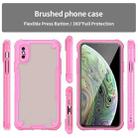 For iPhone XS Armor Glaze PC Hybrid TPU Phone Case(Pink) - 2