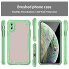 For iPhone XS Armor Glaze PC Hybrid TPU Phone Case(Green) - 2