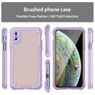 For iPhone XS Armor Glaze PC Hybrid TPU Phone Case(Purple) - 2