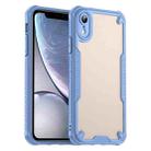 For iPhone XR Armor Glaze PC Hybrid TPU Phone Case(Blue) - 1