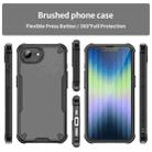 For iPhone SE 2024 Armor Glaze PC Hybrid TPU Phone Case(Black) - 2