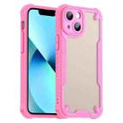 For iPhone 13 mini Armor Glaze PC Hybrid TPU Phone Case(Pink) - 1