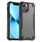 For iPhone 13 mini Armor Glaze PC Hybrid TPU Phone Case(Black) - 1