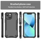 For iPhone 13 mini Armor Glaze PC Hybrid TPU Phone Case(Black) - 2