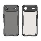 For iPhone 17 Air Armor Glaze PC Hybrid TPU Phone Case(Black) - 2