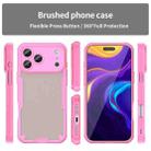 For iPhone 17 Pro Max Armor Glaze PC Hybrid TPU Phone Case(Pink) - 2