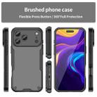 For iPhone 17 Pro Max Armor Glaze PC Hybrid TPU Phone Case(Black) - 2