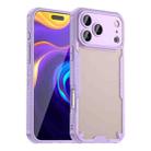 For iPhone 17 Pro Max Armor Glaze PC Hybrid TPU Phone Case(Purple) - 1