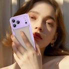 For iPhone 17 Pro Max Armor Glaze PC Hybrid TPU Phone Case(Purple) - 3