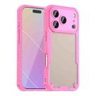 For iPhone 17 Pro Armor Glaze PC Hybrid TPU Phone Case(Pink) - 1