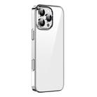 For iPhone 16 Pro Max Mutural Jiantou Series Electroplating Hybrid PC Phone Case(Silver) - 1