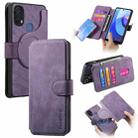 For Motorola Moto E30 / E20 CaseNeo MagSafe RFID Anti-theft Retro Leather Phone Case(Purple) - 1