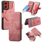 For Motorola Moto G Stylus 5G 2024 CaseNeo MagSafe RFID Anti-theft Retro Leather Phone Case(Pink) - 1
