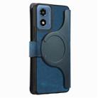 For Motorola Moto G Play 4G 2024 CaseNeo MagSafe RFID Anti-theft Retro Leather Phone Case(Blue) - 3