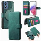 For Motorola Moto G Play 4G 2024 CaseNeo MagSafe RFID Anti-theft Retro Leather Phone Case(Green) - 1