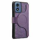 For Motorola Moto G Play 4G 2024 CaseNeo MagSafe RFID Anti-theft Retro Leather Phone Case(Purple) - 3