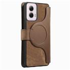 For Motorola Moto G Power 5G 2024 CaseNeo MagSafe RFID Anti-theft Retro Leather Phone Case(Brown) - 3