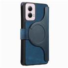 For Motorola Moto G Power 5G 2024 CaseNeo MagSafe RFID Anti-theft Retro Leather Phone Case(Blue) - 3
