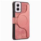 For Motorola Moto G Power 5G 2024 CaseNeo MagSafe RFID Anti-theft Retro Leather Phone Case(Pink) - 3