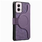 For Motorola Moto G Power 5G 2024 CaseNeo MagSafe RFID Anti-theft Retro Leather Phone Case(Purple) - 3