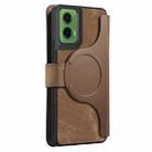 For Motorola Moto G35 CaseNeo MagSafe RFID Anti-theft Retro Leather Phone Case(Brown) - 3