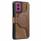 For Motorola Moto G55 CaseNeo MagSafe RFID Anti-theft Retro Leather Phone Case(Brown) - 3