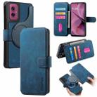 For Motorola Moto G55 CaseNeo MagSafe RFID Anti-theft Retro Leather Phone Case(Blue) - 1