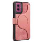For Motorola Moto G55 CaseNeo MagSafe RFID Anti-theft Retro Leather Phone Case(Pink) - 3