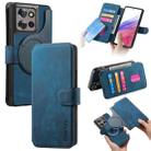For Motorola Edge 50 CaseNeo MagSafe RFID Anti-theft Retro Leather Phone Case(Blue) - 1