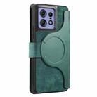 For Motorola Edge 50 Pro CaseNeo MagSafe RFID Anti-theft Retro Leather Phone Case(Green) - 3
