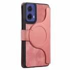 For Motorola Moto G85 CaseNeo MagSafe RFID Anti-theft Retro Leather Phone Case(Pink) - 3