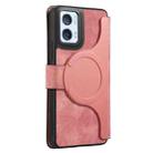 For Motorola Moto G85 EU CaseNeo MagSafe RFID Anti-theft Retro Leather Phone Case(Pink) - 3