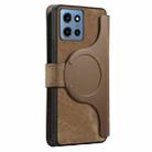 For Motorola Moto G 2025 CaseNeo MagSafe RFID Anti-theft Retro Leather Phone Case(Brown) - 3