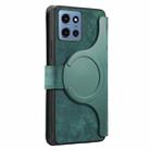 For Motorola Moto G 2025 CaseNeo MagSafe RFID Anti-theft Retro Leather Phone Case(Green) - 3