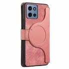 For Motorola Moto G 2025 CaseNeo MagSafe RFID Anti-theft Retro Leather Phone Case(Pink) - 3